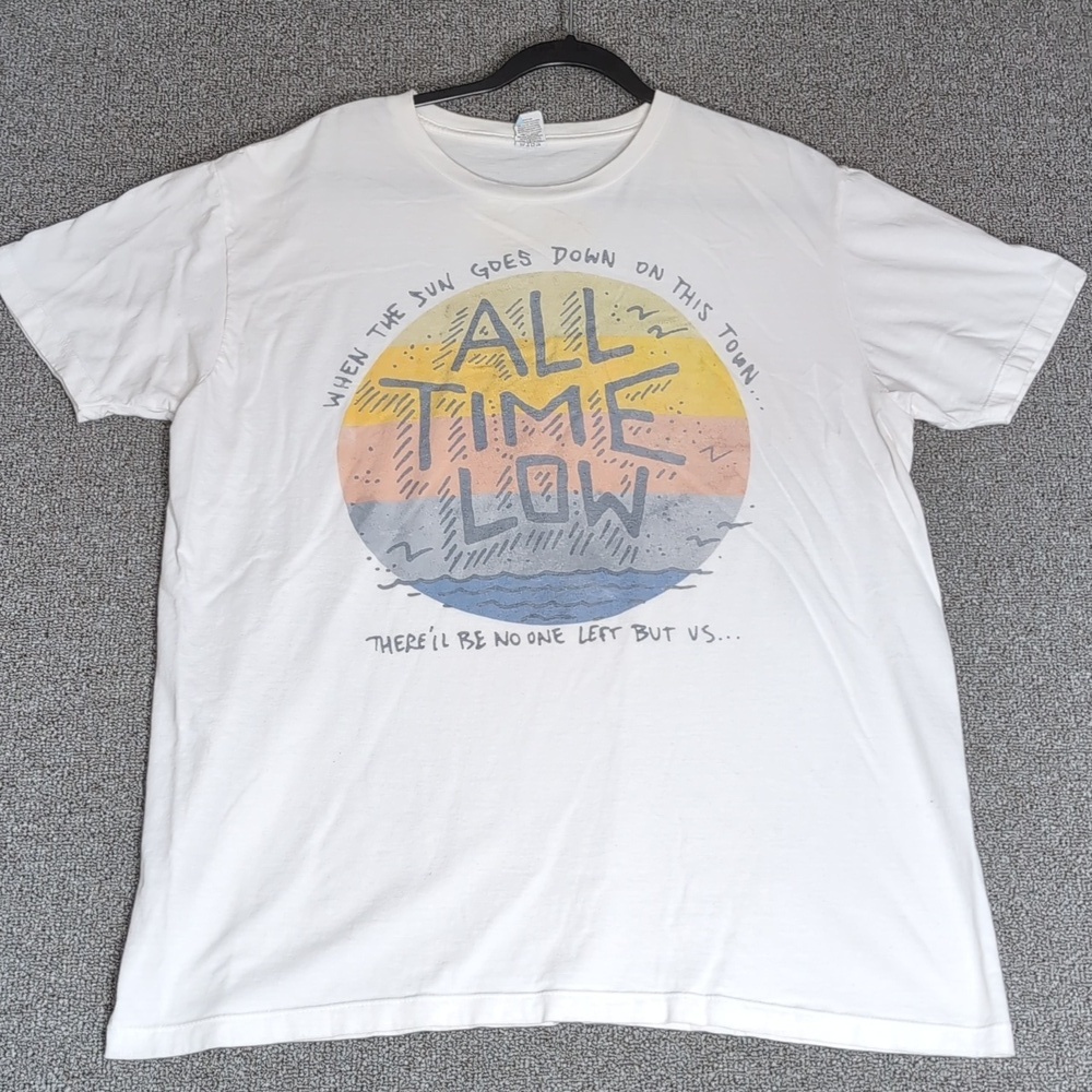 All Time Low - Runaways Album Band Tee Size XL in White